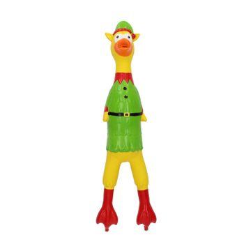 Rufus & Rosie Christmas Latex Chicken Dog Toy Assorted