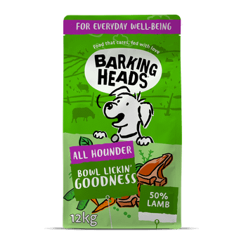 Barking Heads All Hounder Bowl Lickin Goodness Lamb Dry Dog Food, 12kg