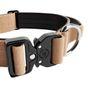 BullyBillows Combat Dog Collar Military Tan Medium