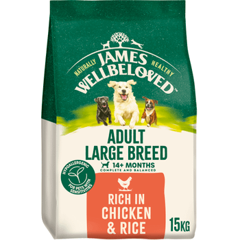 JAMES WELLBELOVED® Large Breed Adult Dry Dog Food Chicken & Rice 15kg