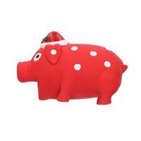 Rufus & Rosie Honking Latex Christmas Pig Puppy Toy