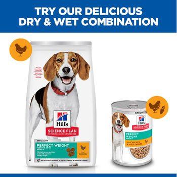 Hill'S Science Plan Adult Perfect Weight Medium Dry Dog Food Chicken Flavour 12kg
