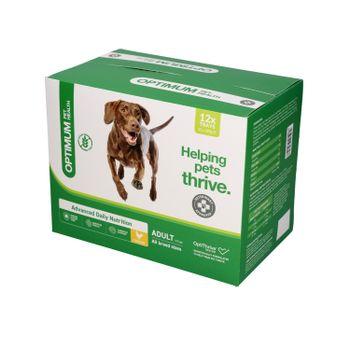 Optimum Pet Health Adult Dog Food Trays, 12x395g