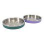 Rosewood Double Wall Steel Teal Cat Bowl