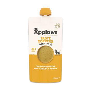 Applaws Taste Toppers Chicken Bone Broth with Turmeric & Parsley 6x200ml