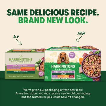 Harringtons Adult Complete Wet Dog Food – Fresh Meaty Recipes with Potato & Veg, 6x400g