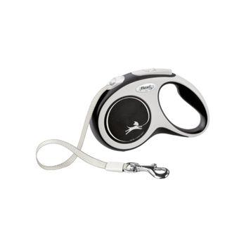 Flexi New Comfort S Tape Dog Lead 5m Black