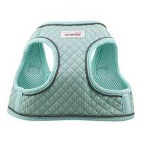 Doodlebone Snappy Mint Quilt Dog Harness 1-2