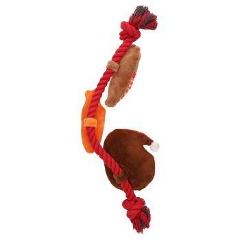 Smart Choice Festive Dinner Plush Dog Toy