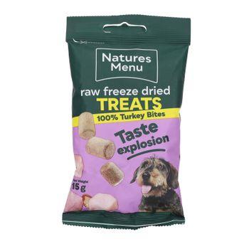 Natures Menu Freeze Dried Bites Turkey Raw Dog Food 15g