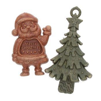 Rosewood Cupid & Comet Veggie Burst Santa & Tree Duo Gnaw Treats for Small Animals