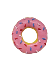 Rufus & Rosie Summer Vinyl Doughnut Dog Toy 