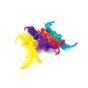 Tabby Patch Feather Rattle Cat Toy