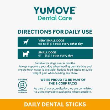 YuMOVE Daily Clean Dental Sticks for Small Dogs | 7 pack