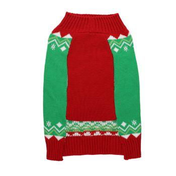 Rufus & Rosie Patterened Christmas Dog Sweater, S