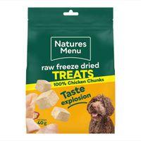 Natures Menu Chicken Chunks Raw Freeze Dried Dog Treats 40g