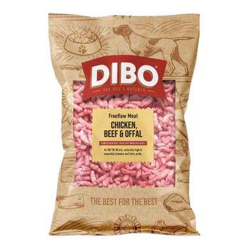 DIBO Free Flow Chicken, Beef & Offal Raw Food, 1Kg
