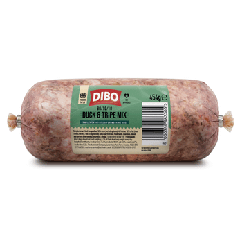 DIBO Duck and Tripe Mix Chubb Raw Dog Food 454g