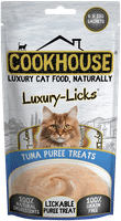 Cookhouse Luxury Licks Puree Cat Treat Tuna 6x15g