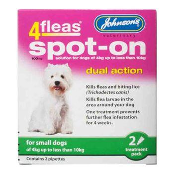 Johnsons 4Fleas Spot On Dual Action for Small Dogs