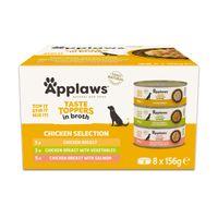 Applaws Taste Toppers Chicken Selection in Broth 8x156g