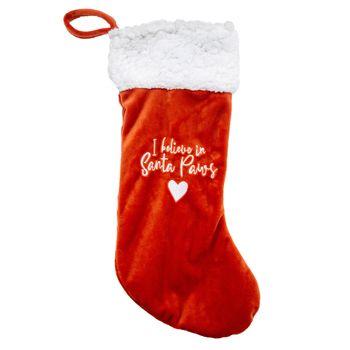 I Believe In Santa Paw Dog Stocking