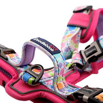 Doodlebone 'With Me' Dog Harness Pink 2-4