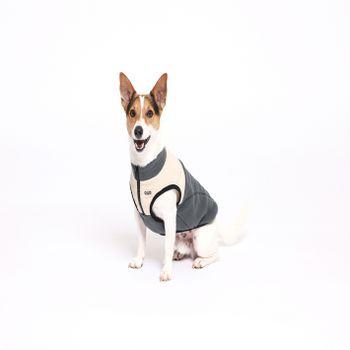 Rufus & Rosie Beige & Grey Explorer Dog Gilet, M+