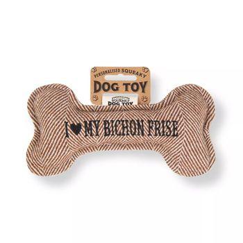 History & Heraldry 'I Love My Bichon Frise' Dog Toy