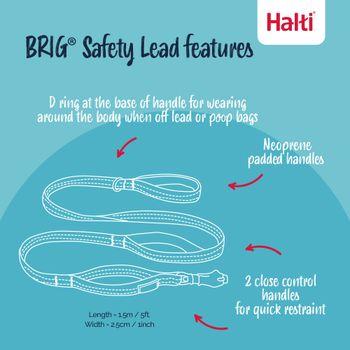 Halti BRIG Safety Dog Lead Black Large