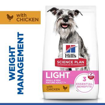 Hill'S Science Plan Light Small & Mini Mature Adult Dog Food With Chicken 2.5kg
