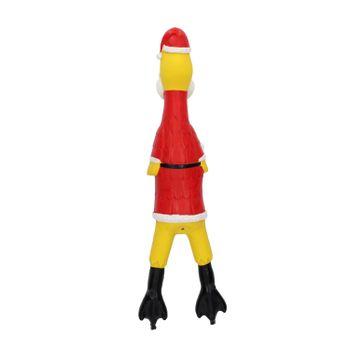 Rufus & Rosie Christmas Latex Chicken Dog Toy Assorted
