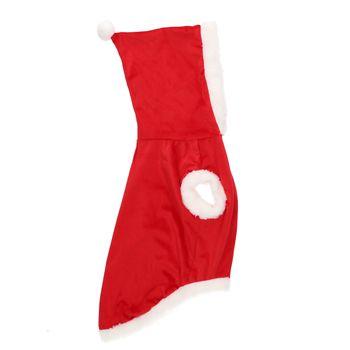 Rufus & Rosie Santa Dog Hoodie Large