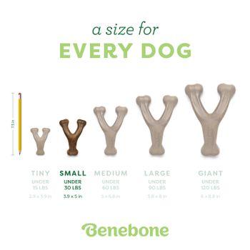 Benebone Wishbone Bacon Dog Toy Small