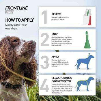 Frontline Plus Spot-On Flea & Tick Treatment for Medium Dogs 10-20kg, 3 pipettes