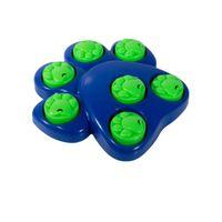 Rosewood Paw-Shaped Dog Puzzle Interactive Treat Dispenser