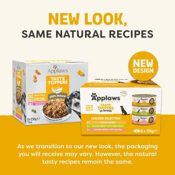 Applaws Taste Toppers Chicken Selection in Broth 8x156g