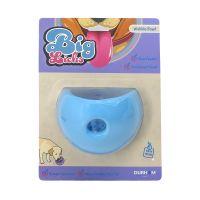 Big Licks Durable Rubber Wobble Dog Bowl - Blue/Orange