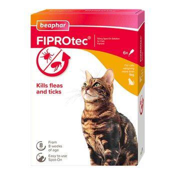 Frontline spot on flea & tick treatment for cats 6 pipettes best sale