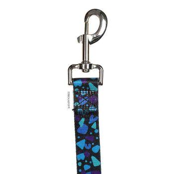 Doodlebone Bold Padded Dog Lead Electric Party 25mm
