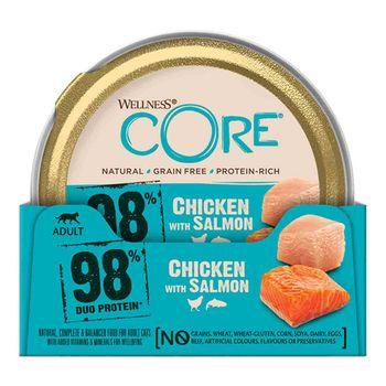 Wellness CORE 98% Chicken with Salmon Adult Cat Wet Food 85g