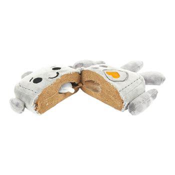 Seriously Strong Rubberoid Robot Plush Dog Toy