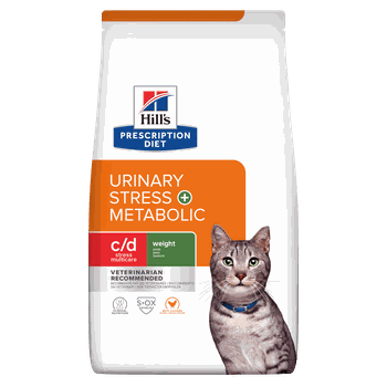 Hill'S Prescription Diet C/D Multicare Stress + Metabolic Dry Cat Food With Chicken 3kg