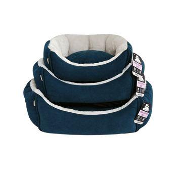 Dream Paws Blue Scalloped Dog Bed Medium